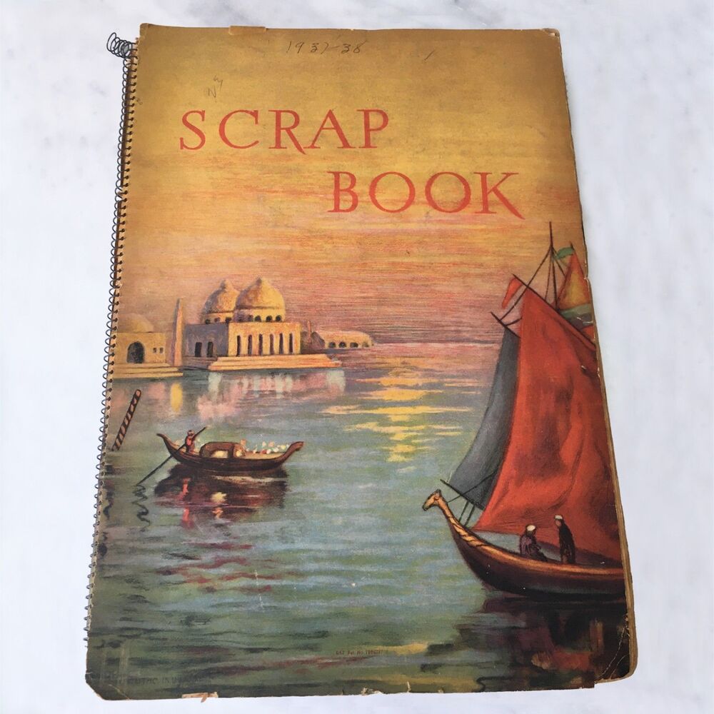 Vintage 1937-1938 Hollywood Celebrity+News Scrapbook Shirley Temple Jean Harlow